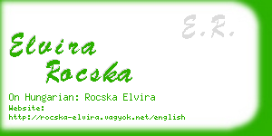 elvira rocska business card